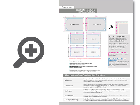 Product Bild loseblattsammlung_din_a6_quer__50_bl__tter_pro_sammlung__vorne_und_hinten_schwarz_(1_1)