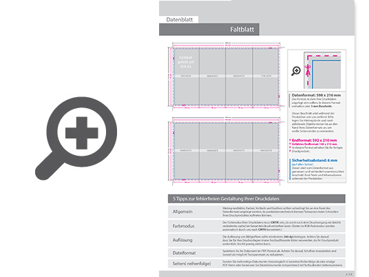 Product Bild faltblatt__gefalzt_auf_din_a5__8-seiter_(zickzackfalz)__beidseitig_bedruckt_(4_4_farbig_+_1_sonderfarbe_hks)