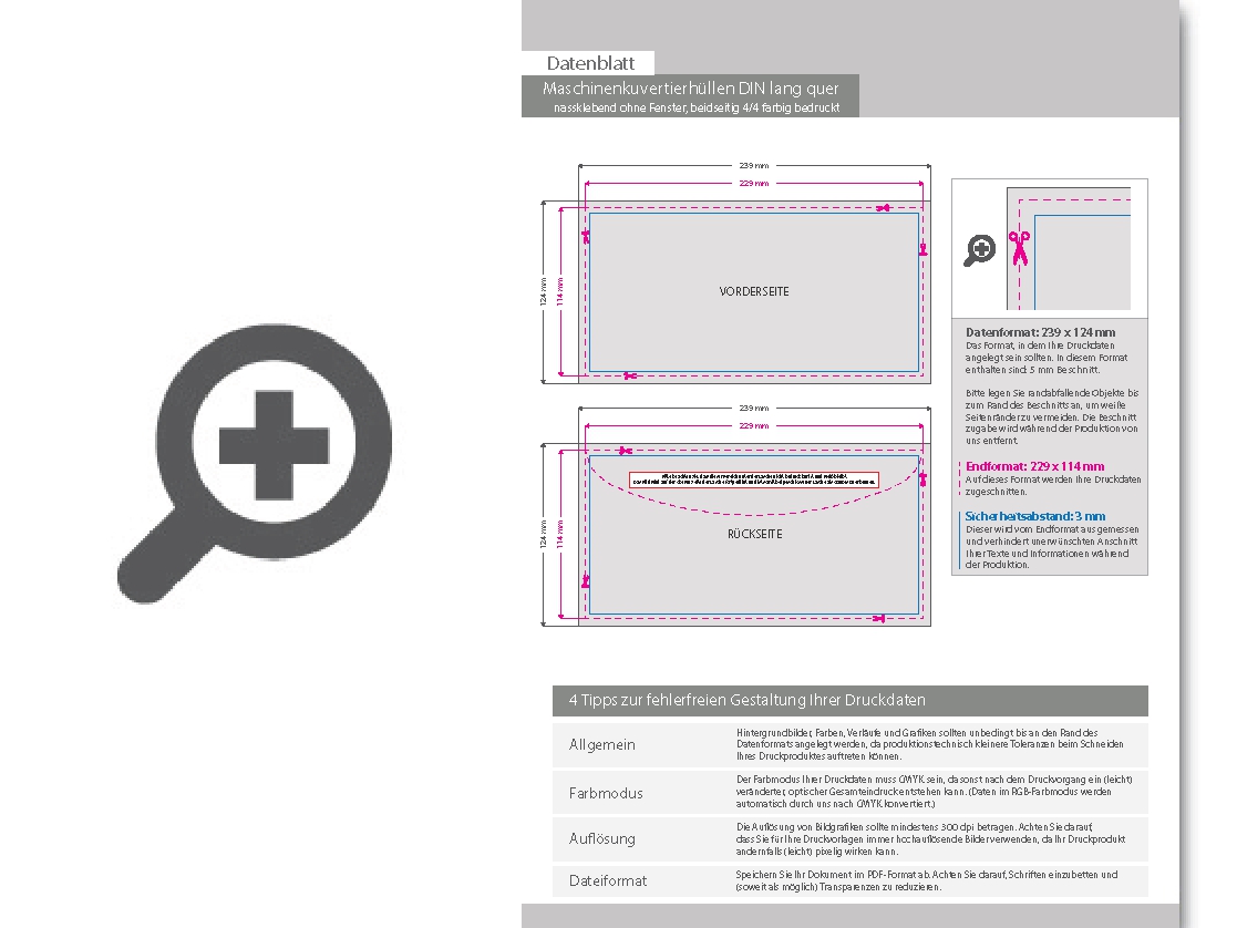 Product Bild maschinenkuvertierh__llen_din_lang_quer__nassklebend_ohne_fenster__beidseitig_4_4_farbig_bedruckt
